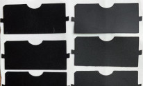 Éthylène téréphtalate mince noir Mylar dans le clavier d'ordinateur
