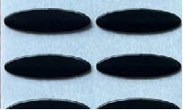 surface douce de bande à hautes températures de Ptfe d'ellipse de 0.6mm avec 3M Glue