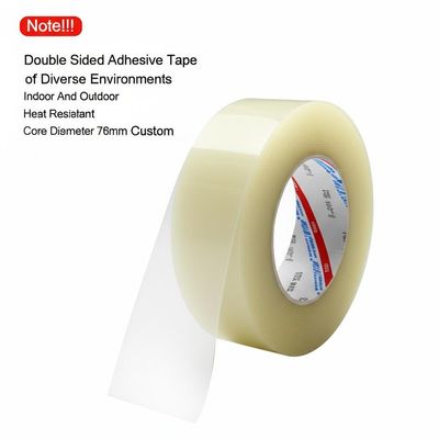 Heat Resistant Double Sided Adhesive Tape with Custom Core Diameter and High Tensile Strength for Indoor and Outdoor Use