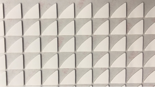 Triangle 0.4mm PTFE patins à souris 9448HK Des pieds de souris adhésifs