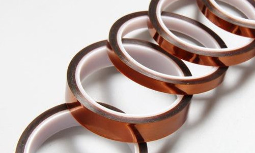 Épaisseur découpée avec des matrices du ruban adhésif 0.08mm de Brown de Polyimide résistante à la chaleur