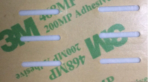 diffuseur clair épais de 0.125mm avec le ruban adhésif dégrossi par double 468