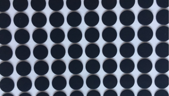 EVA Foam Diameter faite sur commande noire ronde D80*1.5mm 60 degrés dur autour du coussin