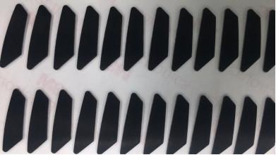 Le doux a découpé le ruban avec des matrices adhésif PTFE glissent le film du téflon UPE de protections inclus