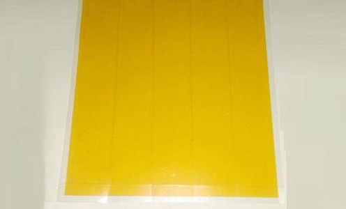 0.05mm anti colle acrylique jaune statique non poussiéreuse de silicium de film adhésif