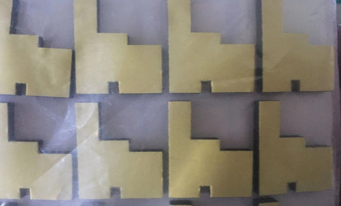 Panneau antichoc épais de mousse de PORON BISCO 55*24*1.5mm couverts par le ruban adhésif