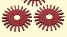 forme rigide rouge d'isolation de papier de fibre de coton découpée avec des matrices par 0.25mm de pâte de bois de Mylar