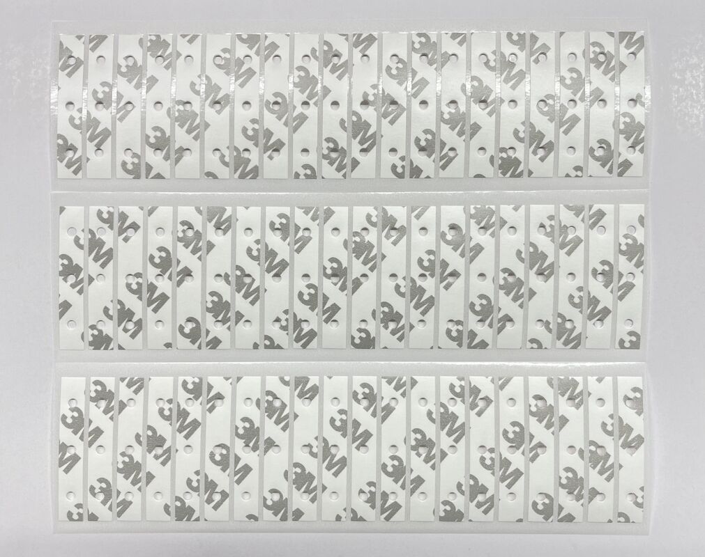 3M bandes de ruban adhésif à double face avec trous de positionnement, découpe sous pression, haute adhérence et sans résidus, pour un montage rapide et précis
