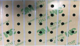 ASTM D3330 a examiné l'autocollant transparent de 3M 467 bilatéraux clairs de bande pour des claviers