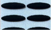 surface douce de bande à hautes températures de Ptfe d'ellipse de 0.6mm avec 3M Glue