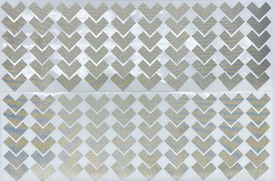 Coussinets en mousse conductrice de protection EMI plaqués or en forme de V, joint éponge Chevron prédécoupé auto-adhésif
