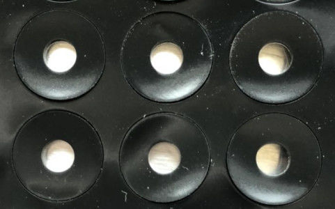 Protection en caoutchouc de silicone d'ordinateur autour des pieds de cercle 0.05mm NR épais EPDM