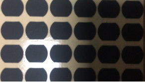 Tissu enduit de silicone du film de polyester de Matte Black Irregular Shape Mylar 0.3mm