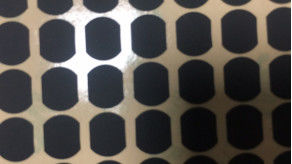 Tissu enduit de silicone du film de polyester de Matte Black Irregular Shape Mylar 0.3mm