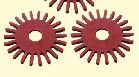 forme rigide rouge d'isolation de papier de fibre de coton découpée avec des matrices par 0.25mm de pâte de bois de Mylar